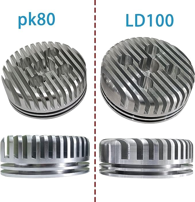 CDHPOWER LD100 Cylinder Head, Higher Performance Racing Head for 2 Stroke LD100-100cc/YD85 - Image 5